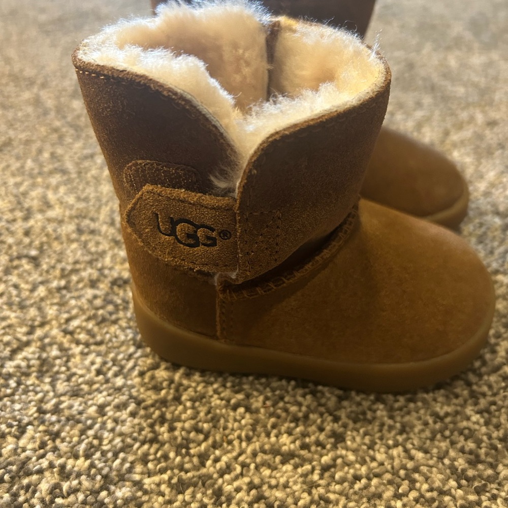 UGG Kids Tan Suede Boots